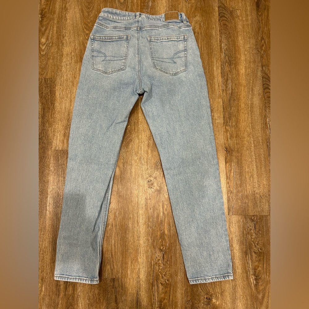 American Eagle Outfitters Light Blue Straight Leg Jeans